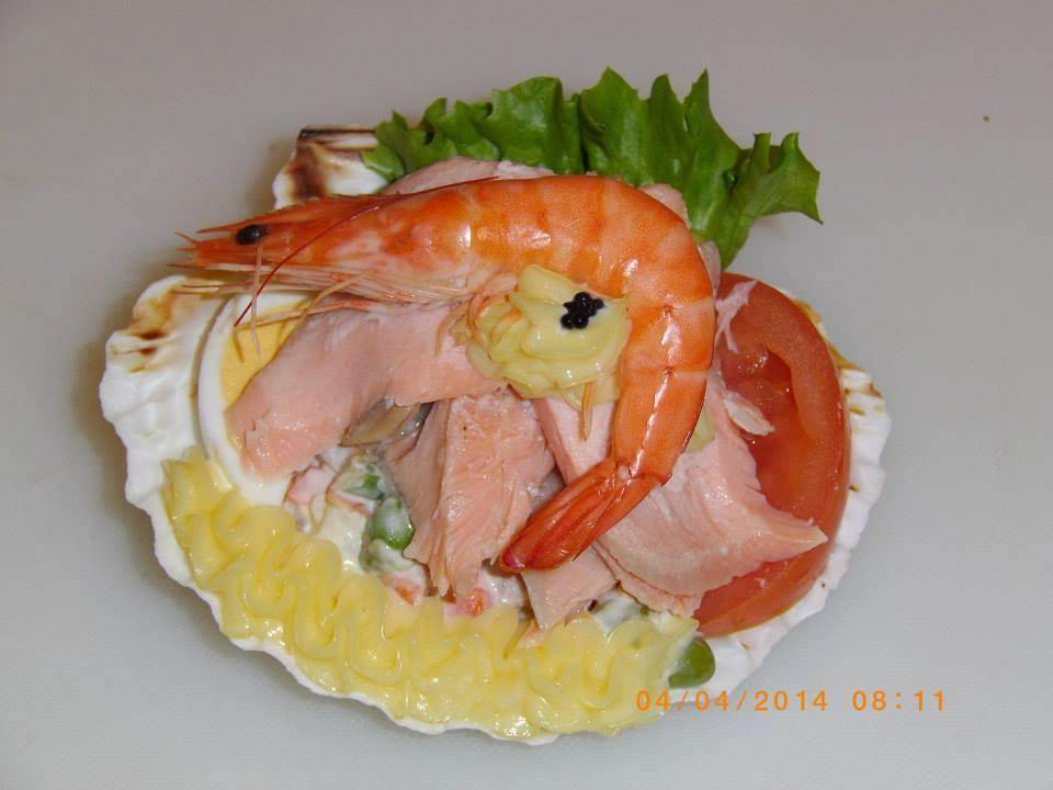 Coquille au saumon